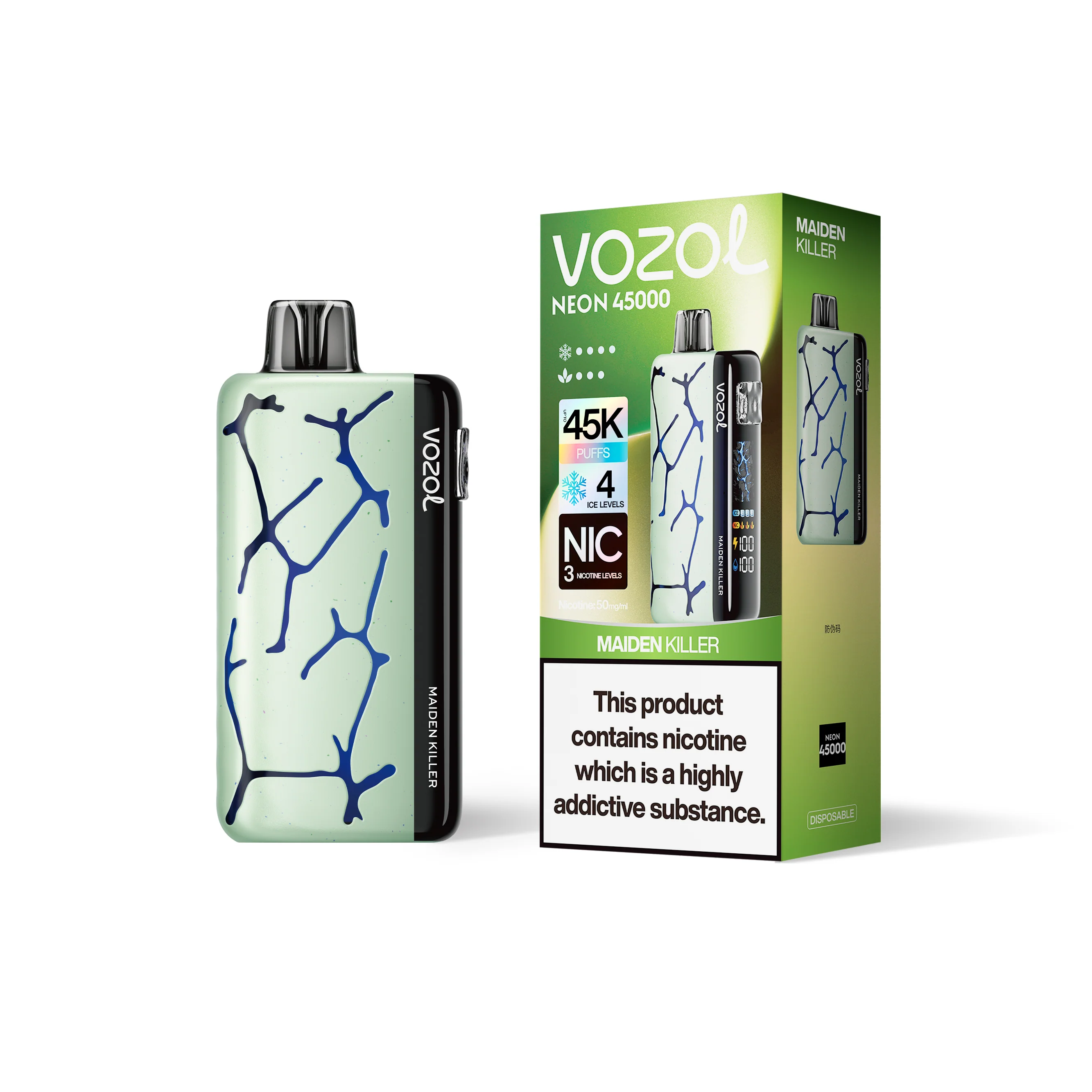 VOZOL NEON 45K wegwerpvape (alle smaken)