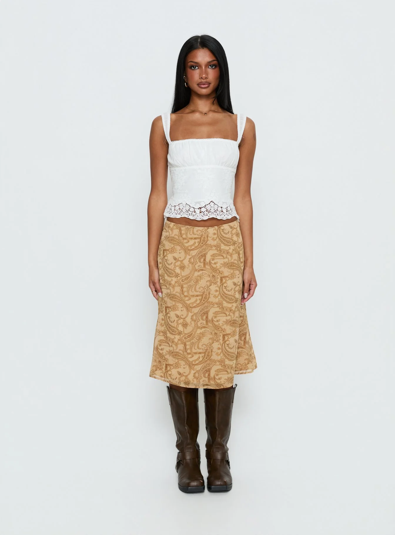 Moses Midi Skirt Paisley