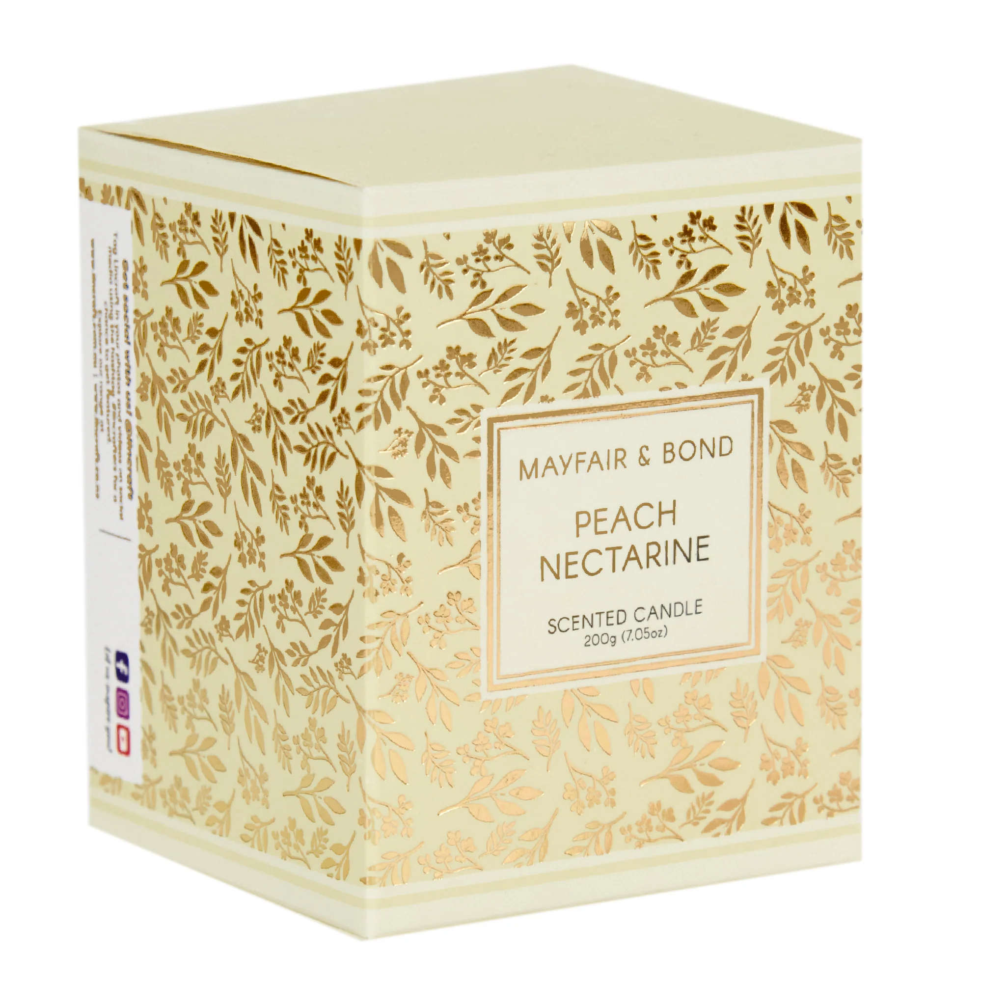Mayfair & Bond Scented Candle, Peach Nectarine- 200g