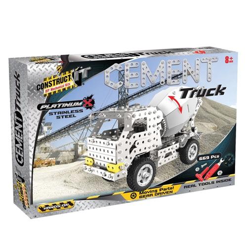 Construct It DIY Mechanical Kit, Cement Truck- 669pc