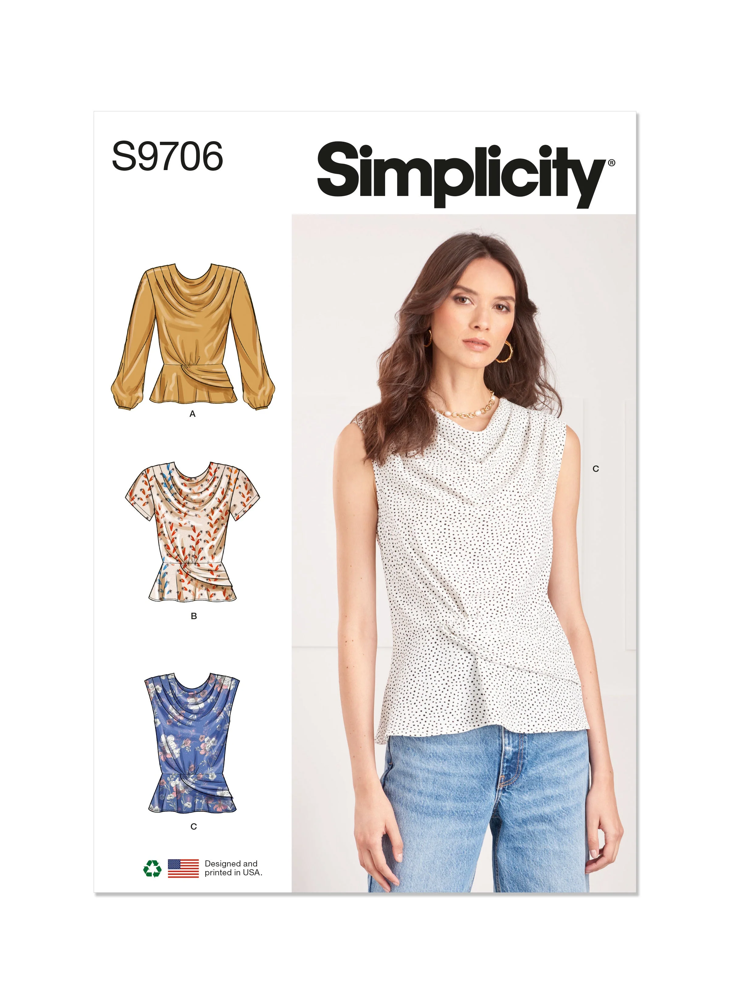 Simplicity Pattern S9706 Misses Top/Vest