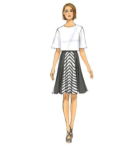 Butterick Pattern B6179 Misses' Skirt And Culottes