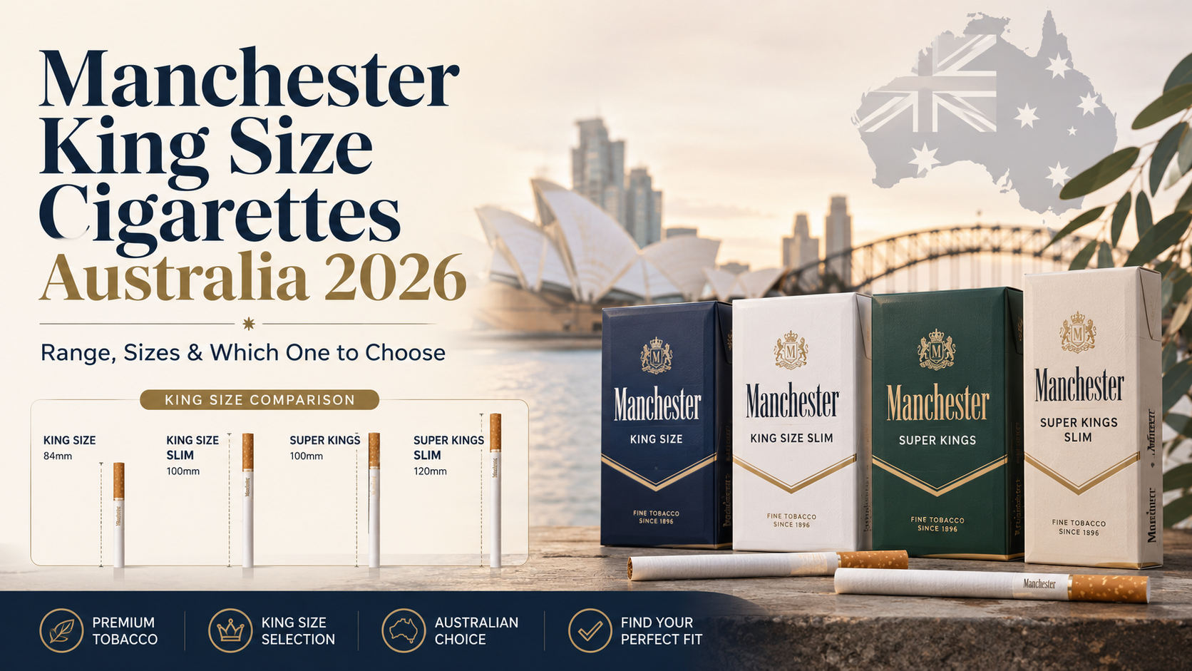 Manchester King Size Cigarettes Australia: Range, Sizes & Which One to Choose