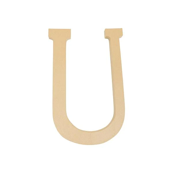 Makr Paper Mache, Jumbo Letter U- 60cm