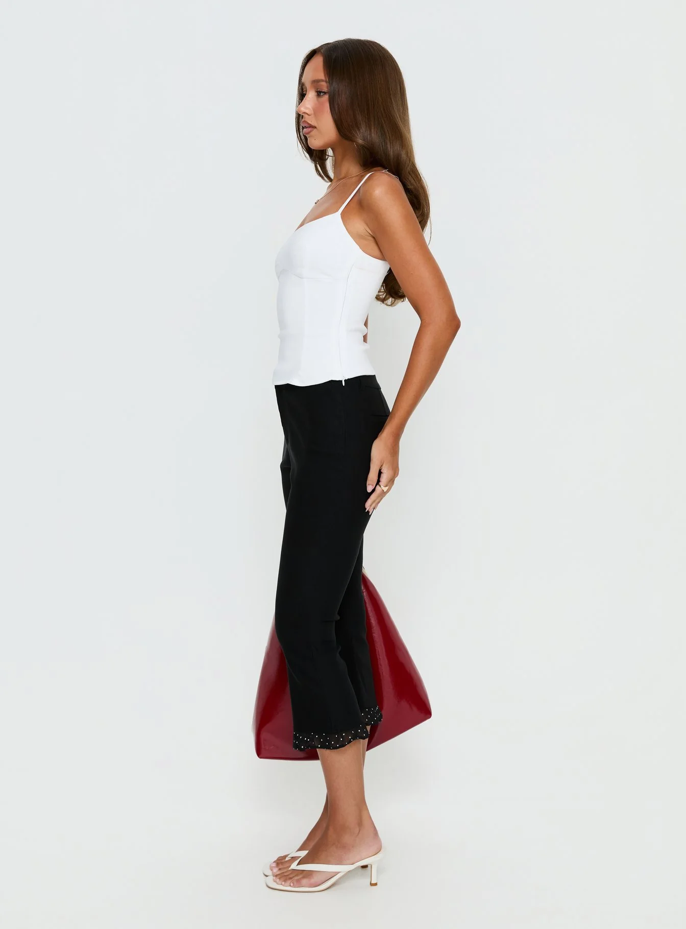 Darsie Frill Capri Black Polka Dot