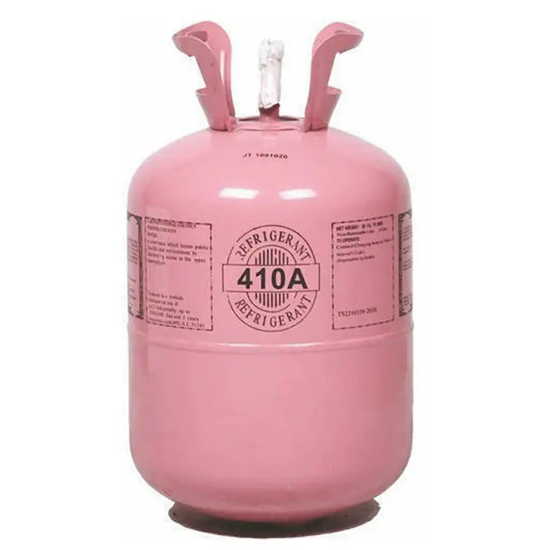 Butla z czynnikiem chłodniczym R-410A o wadze 11,3 kg (25 funtów) w fabrycznie zamkniętym opakowaniu do systemów HVAC.