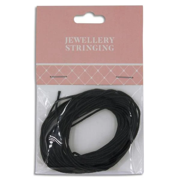 1mm Twine Thread, Black- 5m- Sullivans