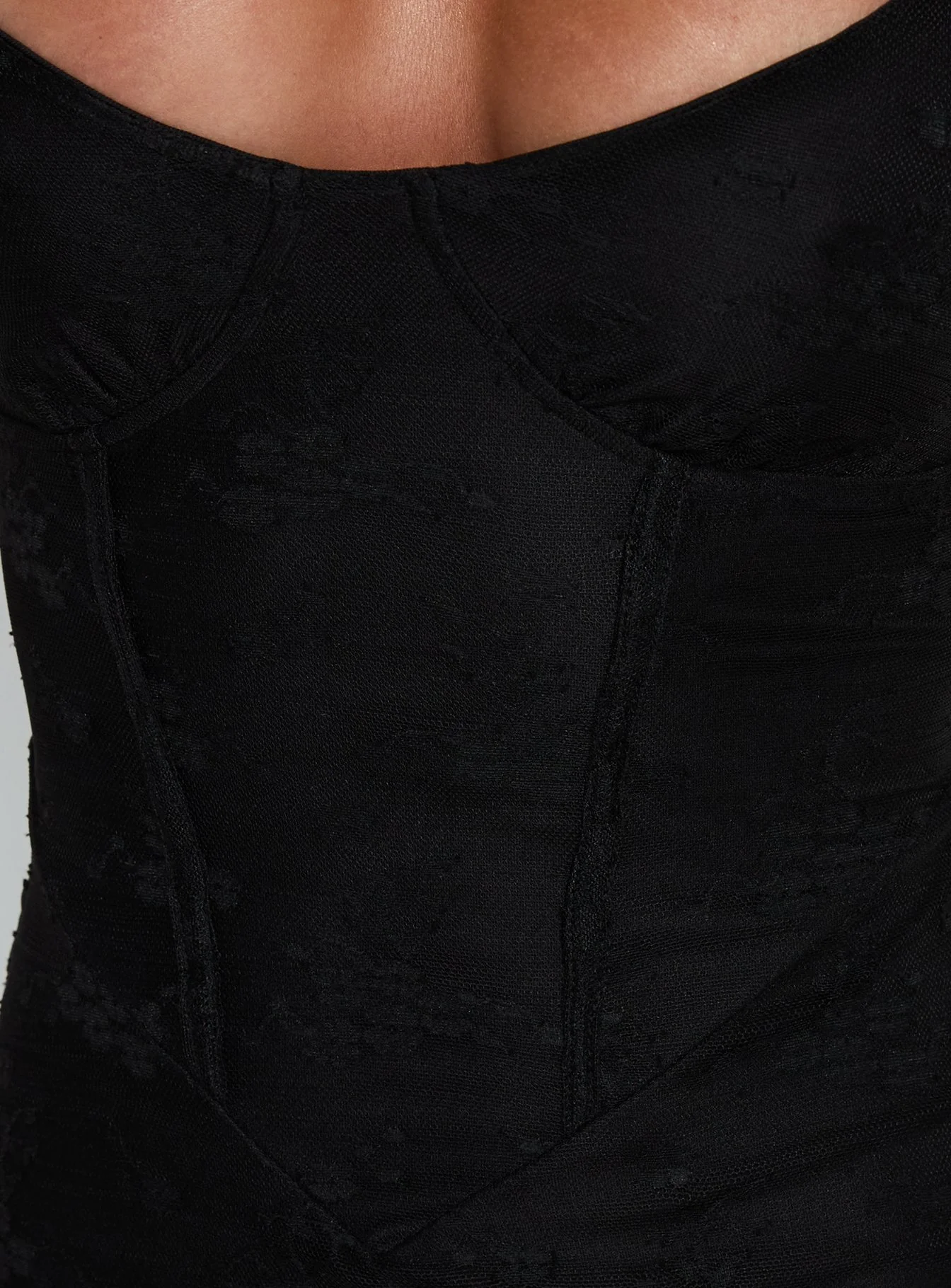 Amika Lace Maxi Dress Black