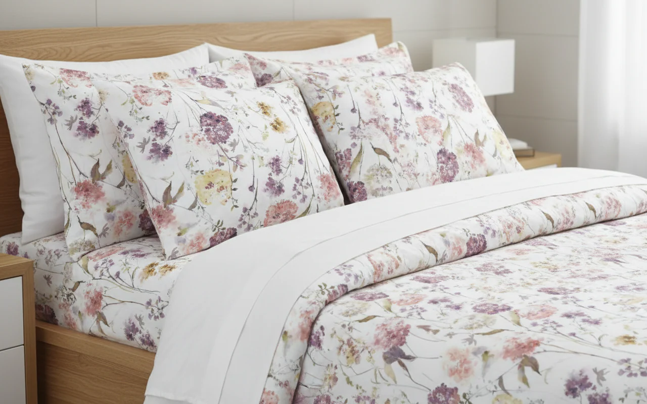 Cambridge House Flannelette Sheet Set, Marisa Garden