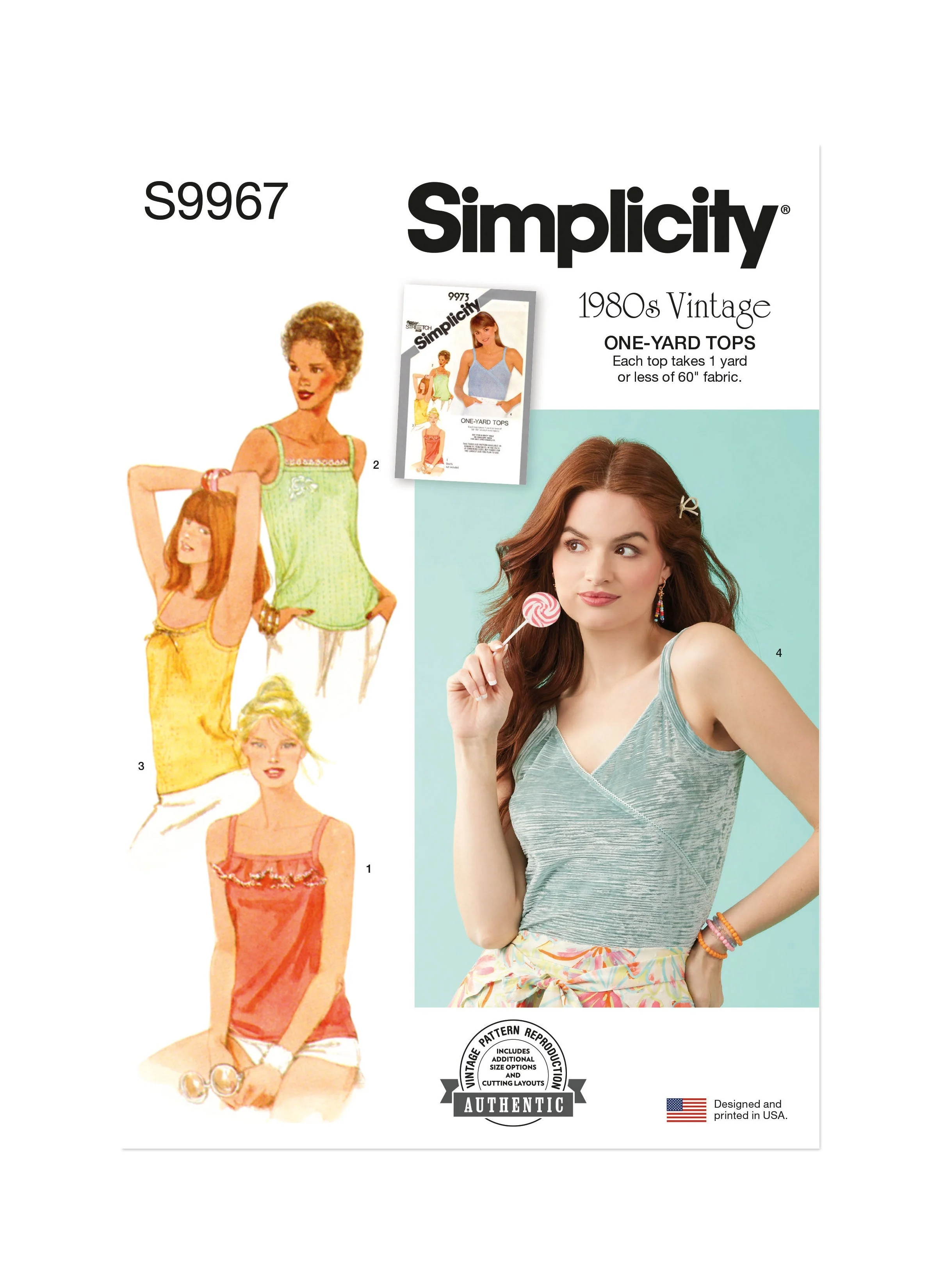 Simplicity Pattern 9967 Misses Top Vest