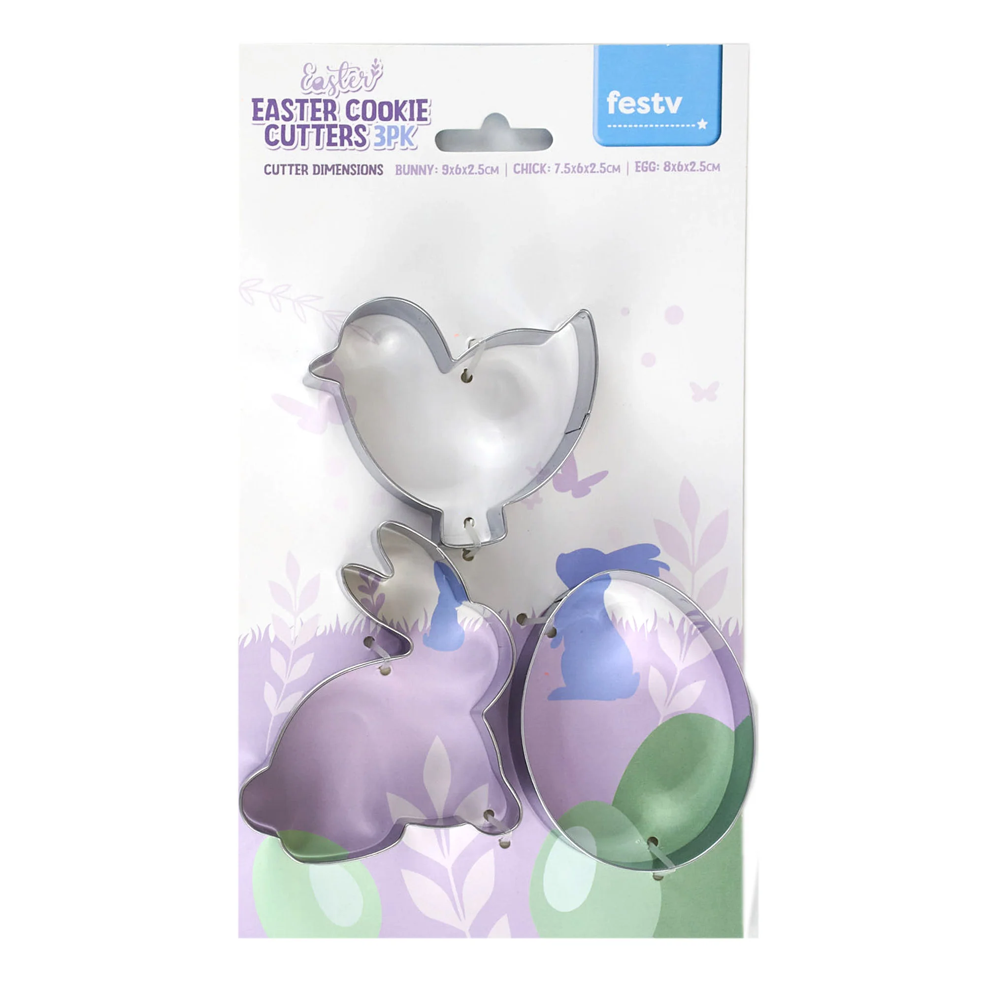 Easter Cookie Cutters 4pk