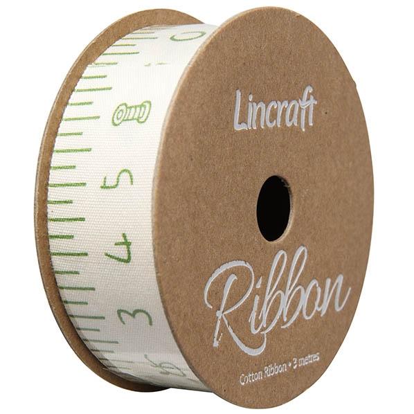 Cotton Ribbon, CM Forest Green- 25mm x 3m