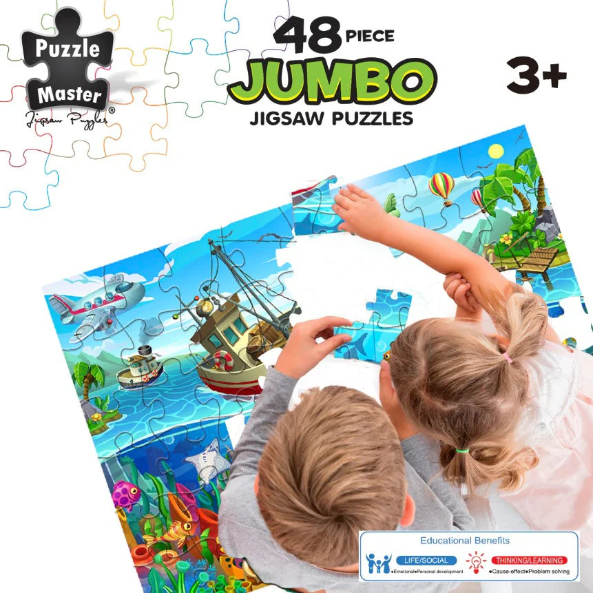 48-Piece Jumbo Floor Jigsaw Puzzle, Fishermans Wharf