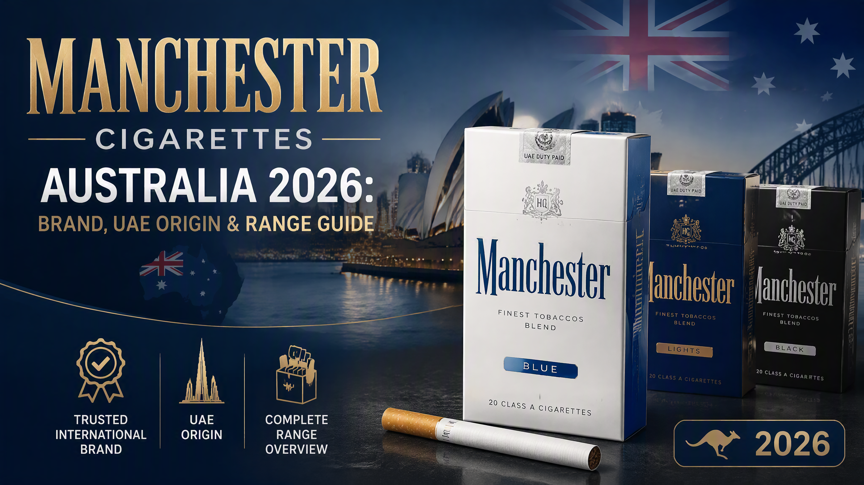 Manchester Cigarettes Australia: Brand, UAE Origin & Range Guide