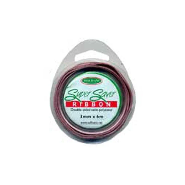 Sullivans Ribbon Satin Double Sided on Roll, Dusty Rose- 3 mm