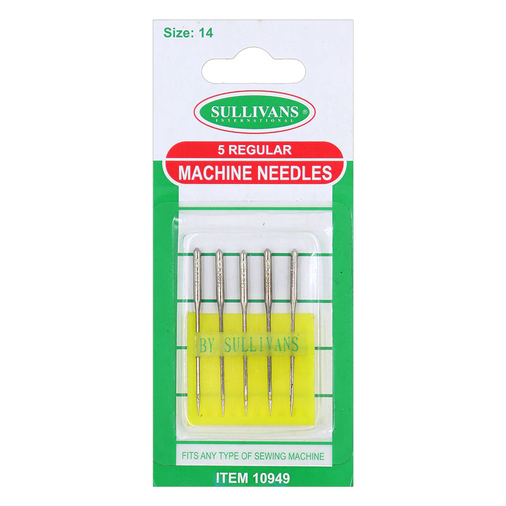 Sullivans Machine Needles, Regular - 14