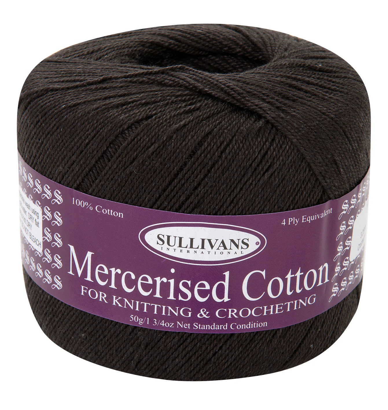 Sullivans Mercerised Crochet Yarn, 50g Cotton Yarn