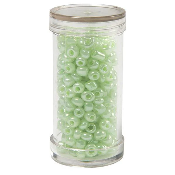 Sullivans Seed Beads, Pearl Green- Size 6