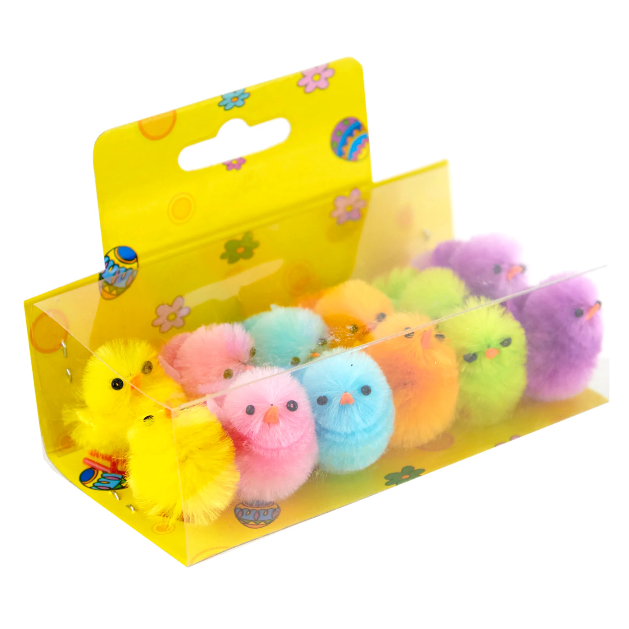 Easter Chicken Small Assorted Colours 12pc- 3cm