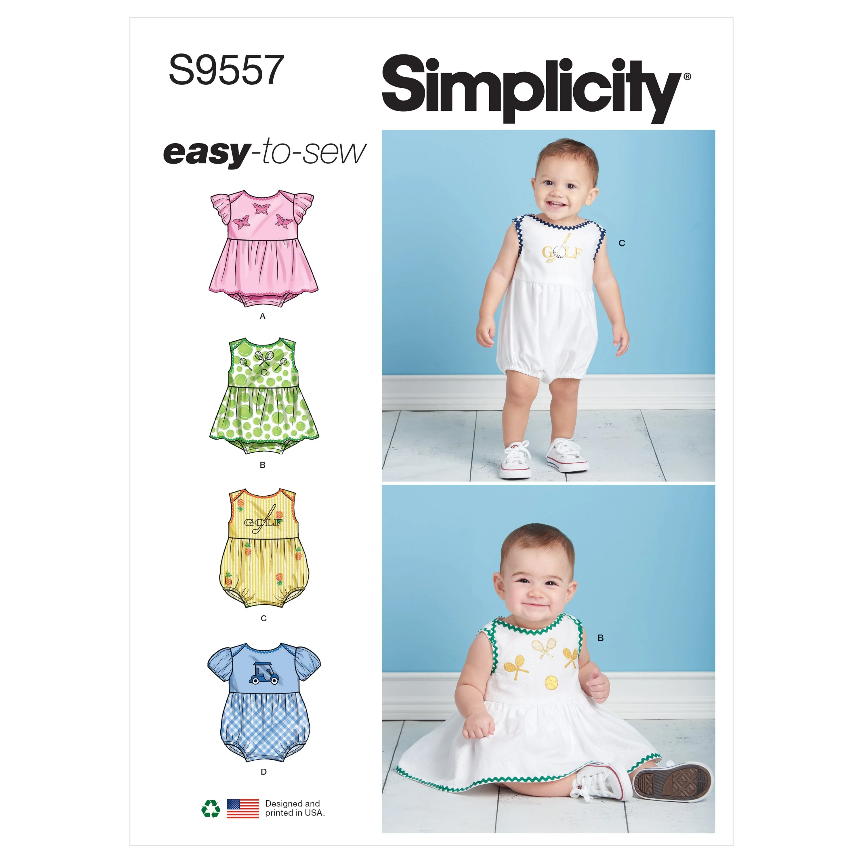 Simplicity Pattern 9557 Babies