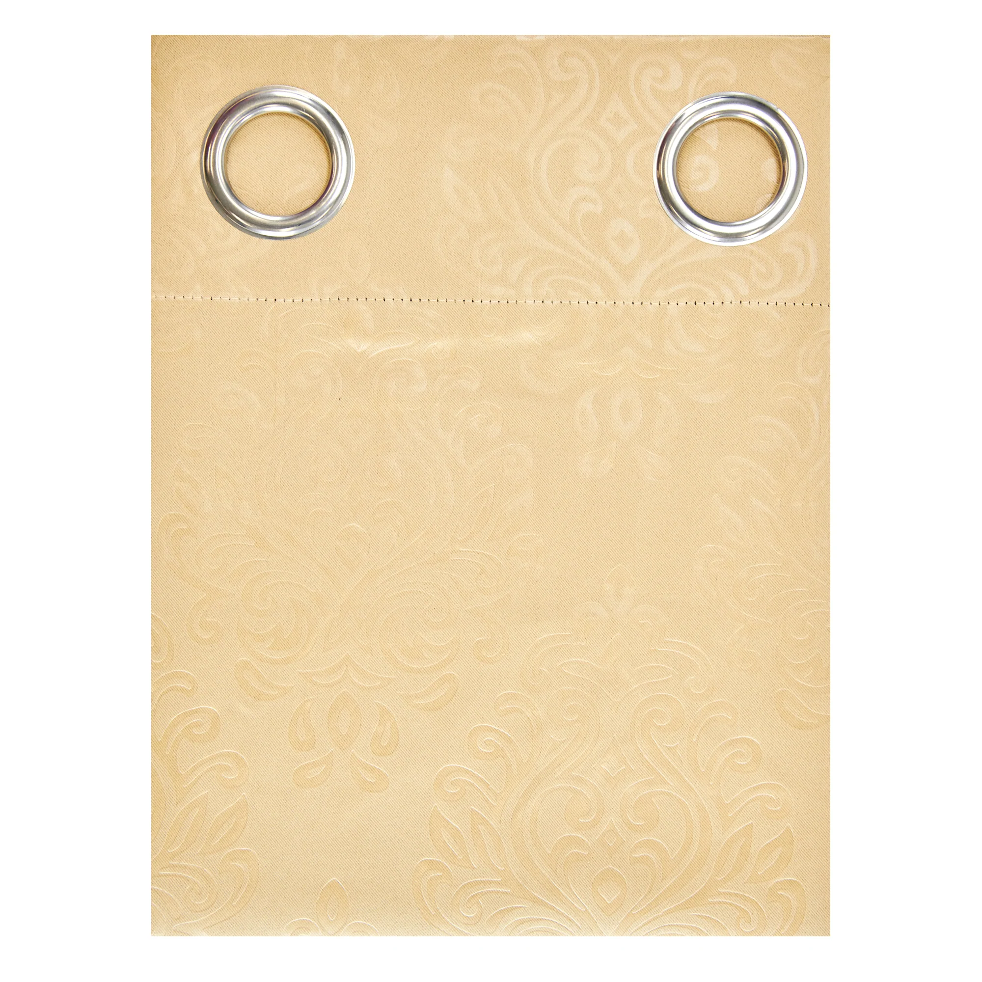 Cambridge House Embossed & Blackout Eyelet Curtains, Vintage- 140x221cm