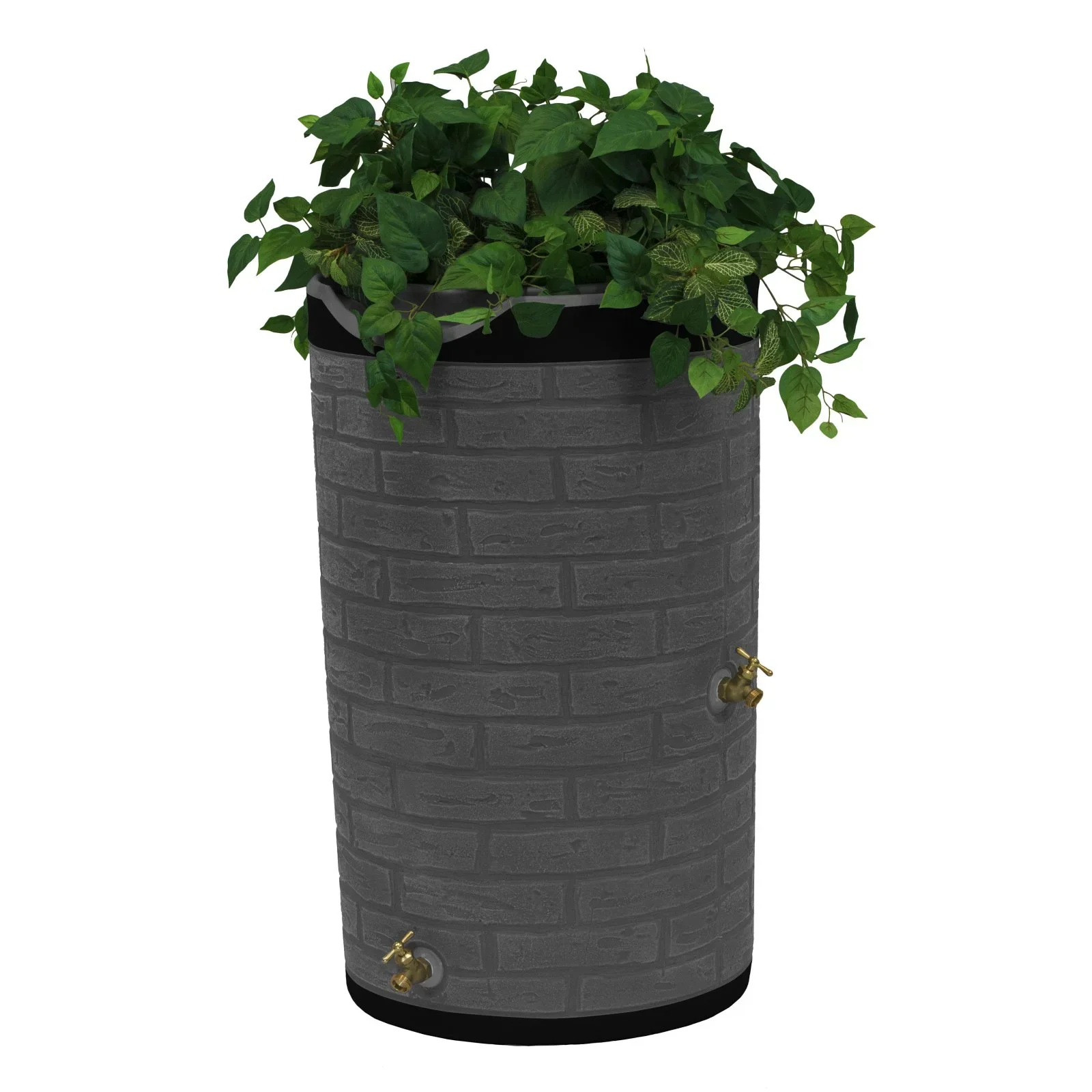 Good Ideas IMP - D50 - DAR Impressions Downton Rain Saver Rain Barrel, 50 Gallon, Dark Granite