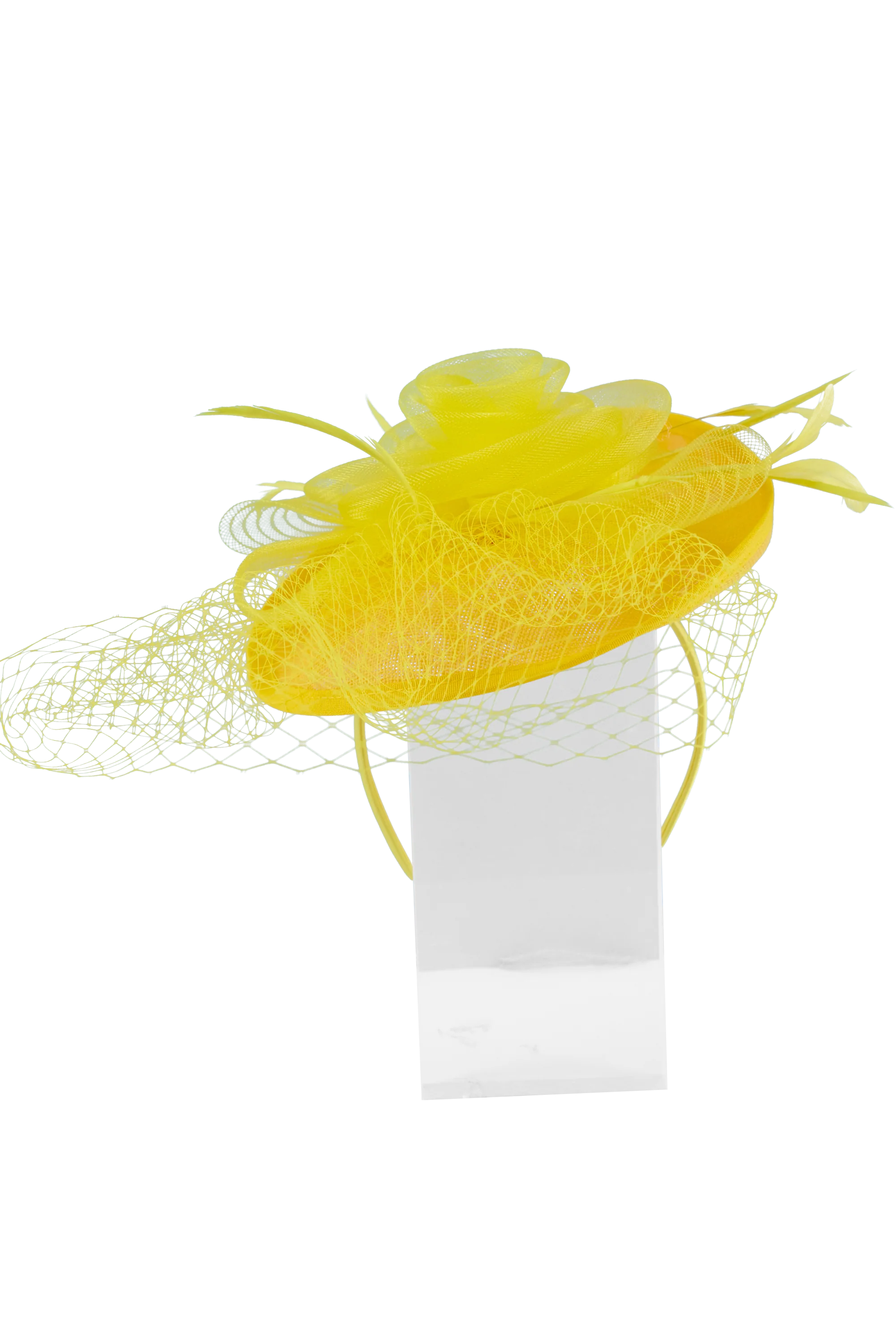 Lincraft Headband And Clip Fascinator, Ruth- Yellow