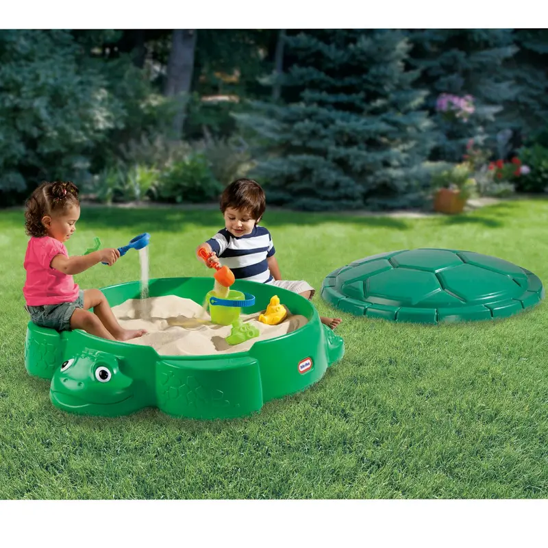 Little Tikes Turtle Sandpit – piaskownica ogrodowa dla dzieci z pokrywką