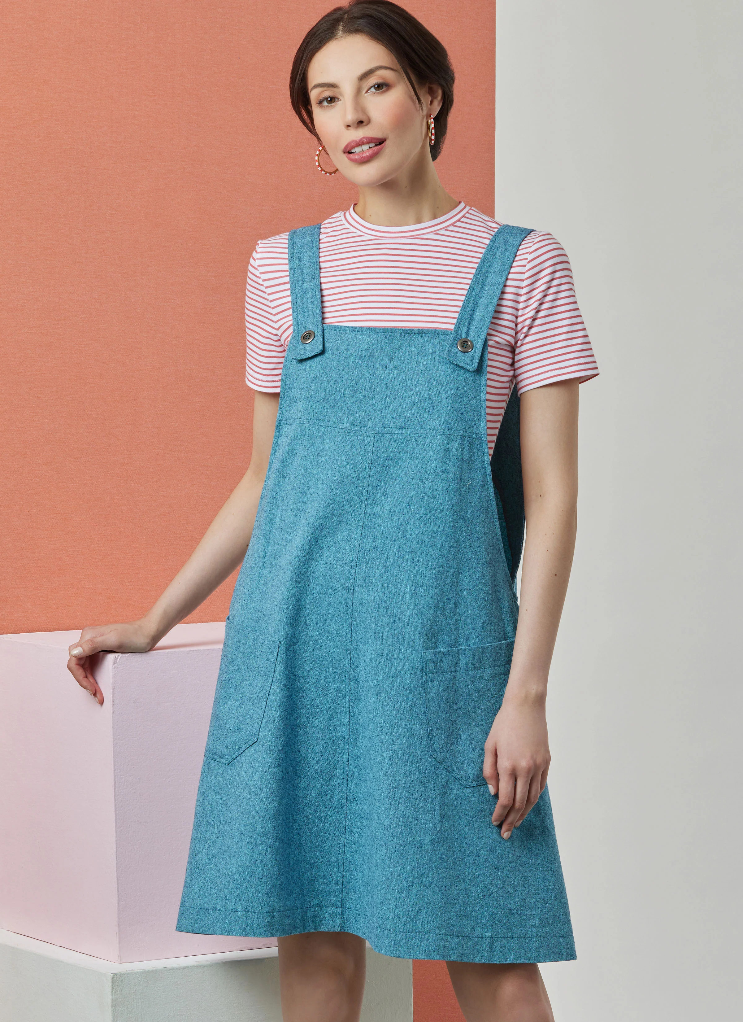 Simplicity Pattern S3125 Misses' Knit Tops, Overalls and Jumper