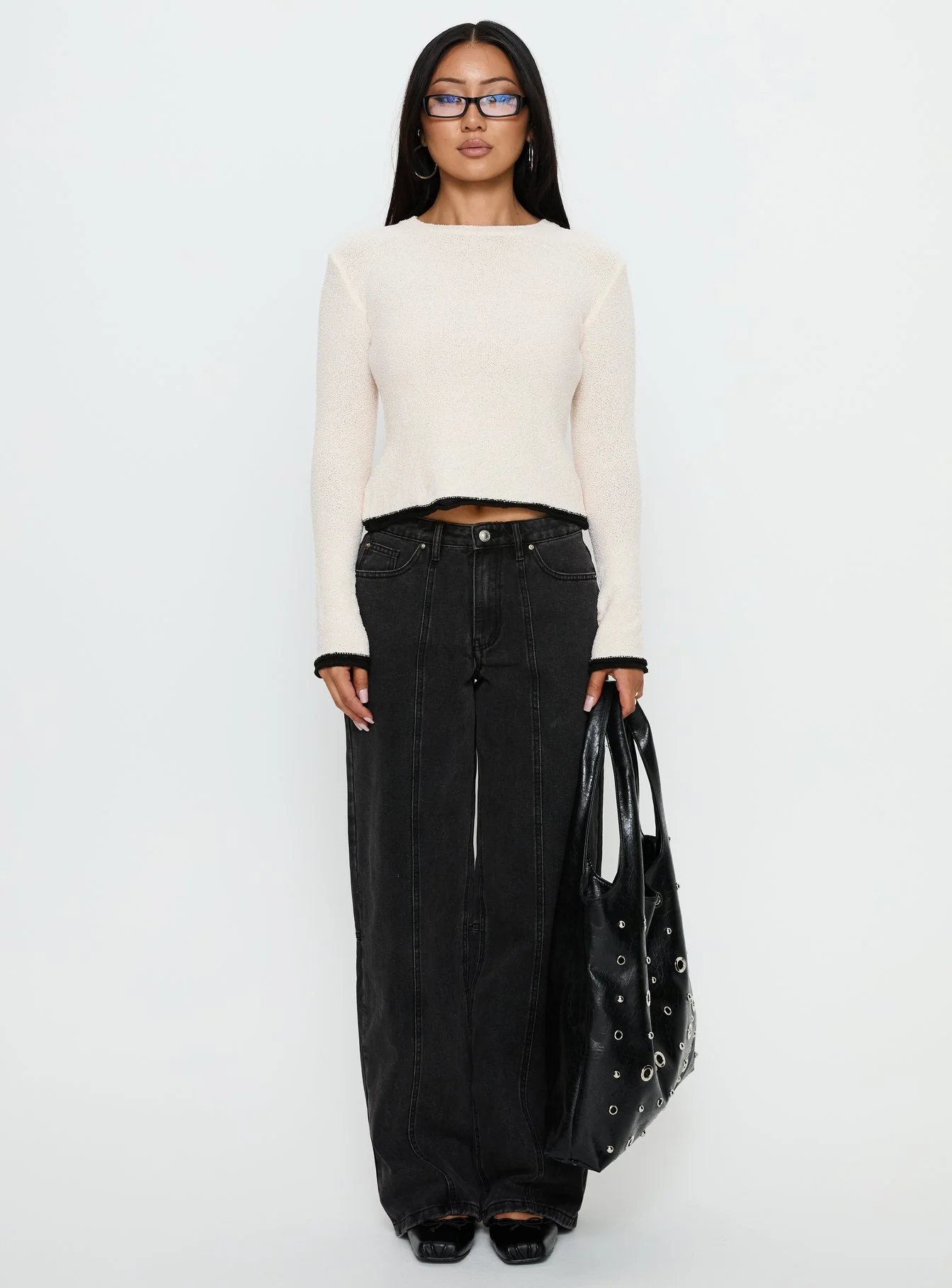 Lando Low Rise Straight Leg Jeans Washed Black