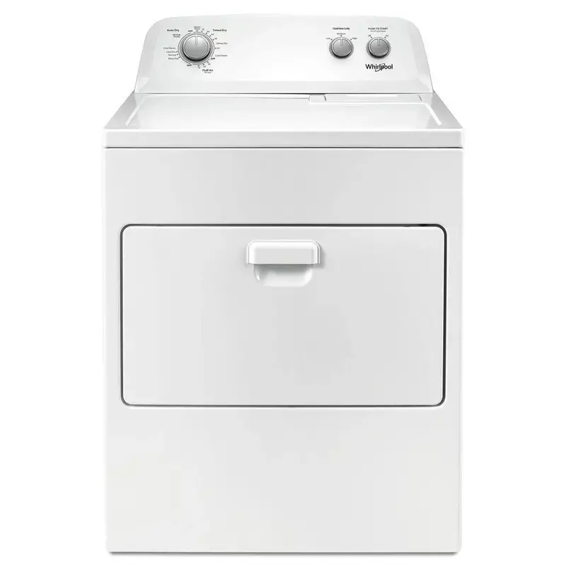 Suszarka elektryczna Whirlpool o pojemności 7,0 stóp sześciennych, biała – technologia AutoDry + opcja Wrinkle Shield