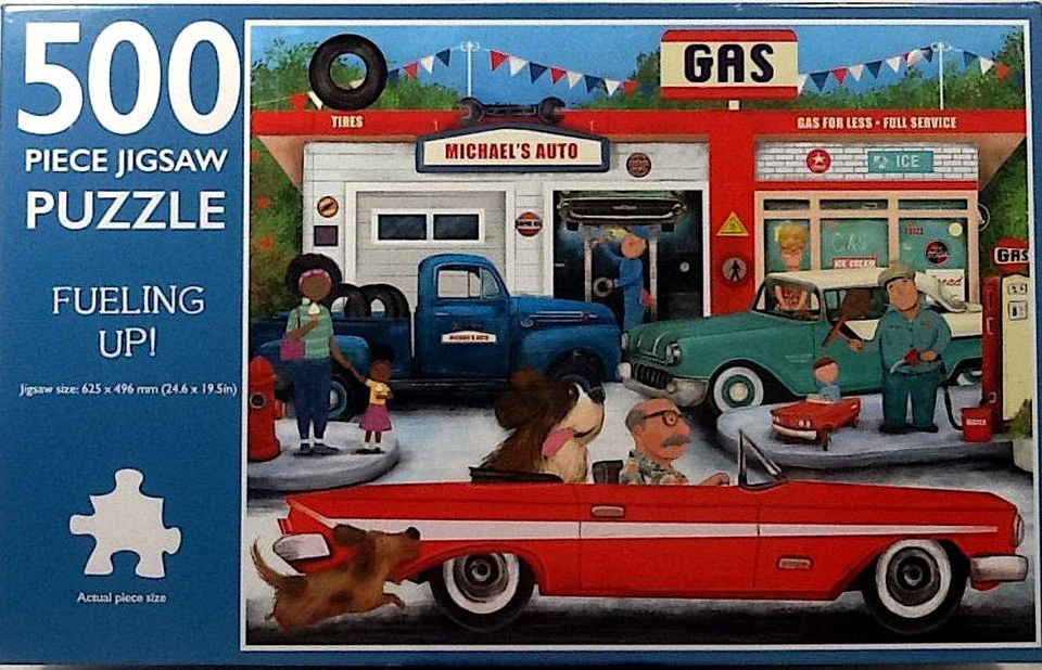 500-Piece Jigsaw Puzzle, Fueling Up!