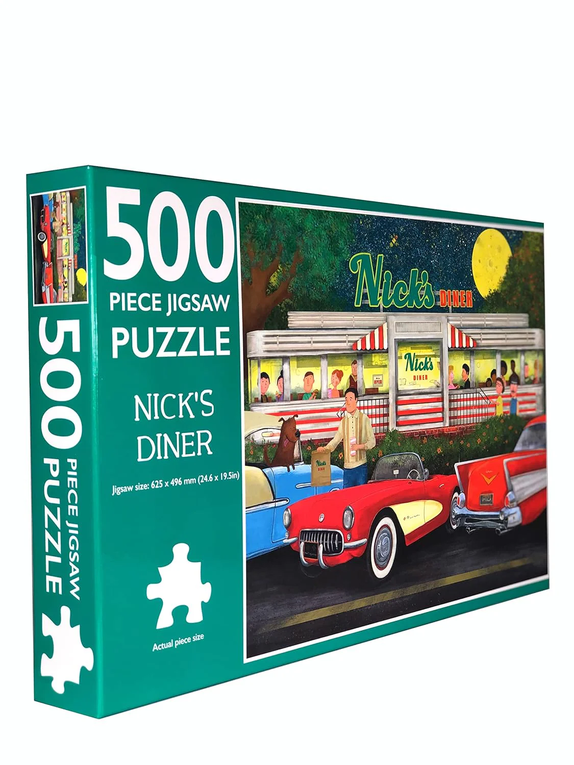 500-Piece Jigsaw Puzzle, Nicks Diner