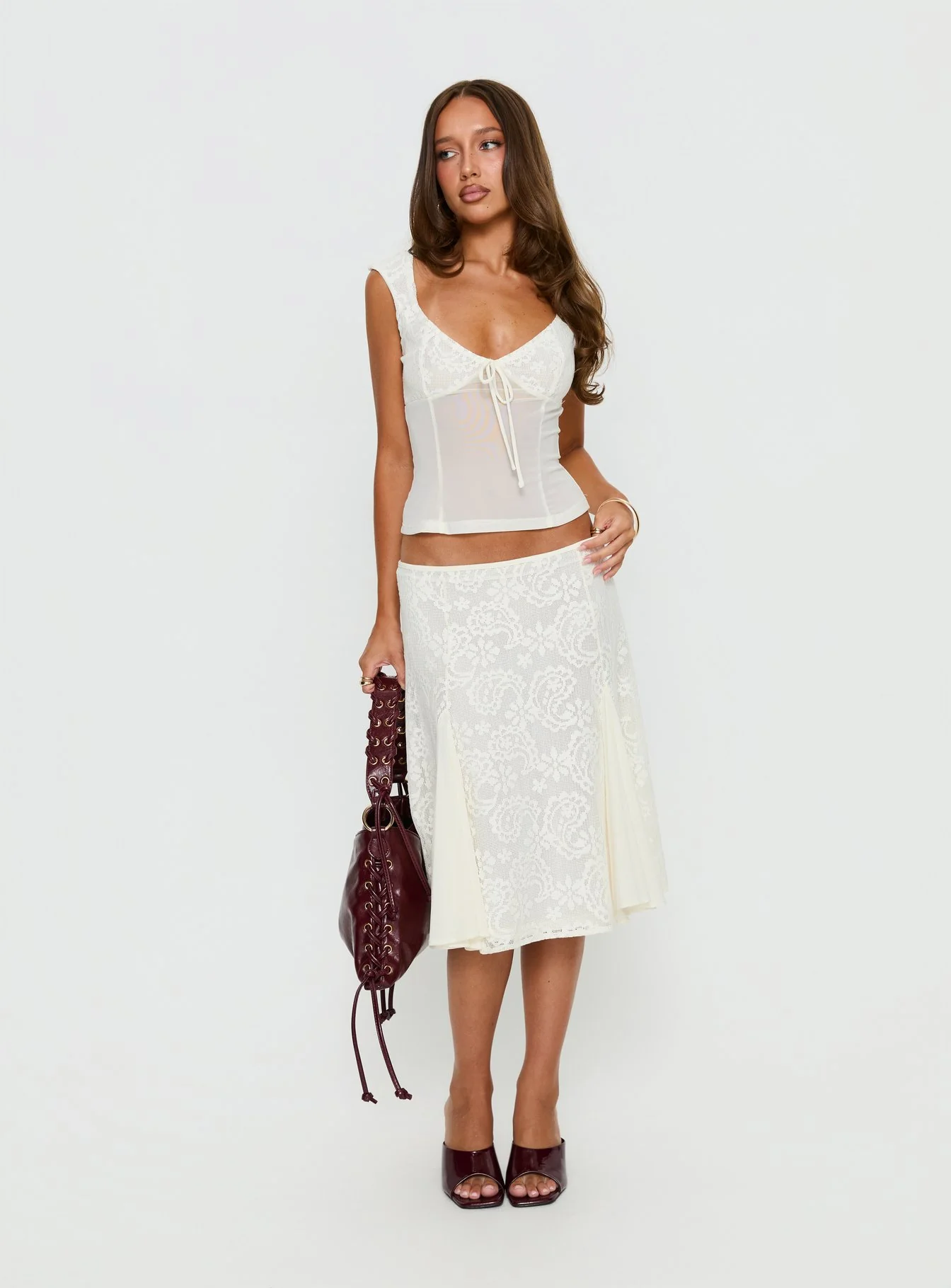 Quani Lace Top Cream