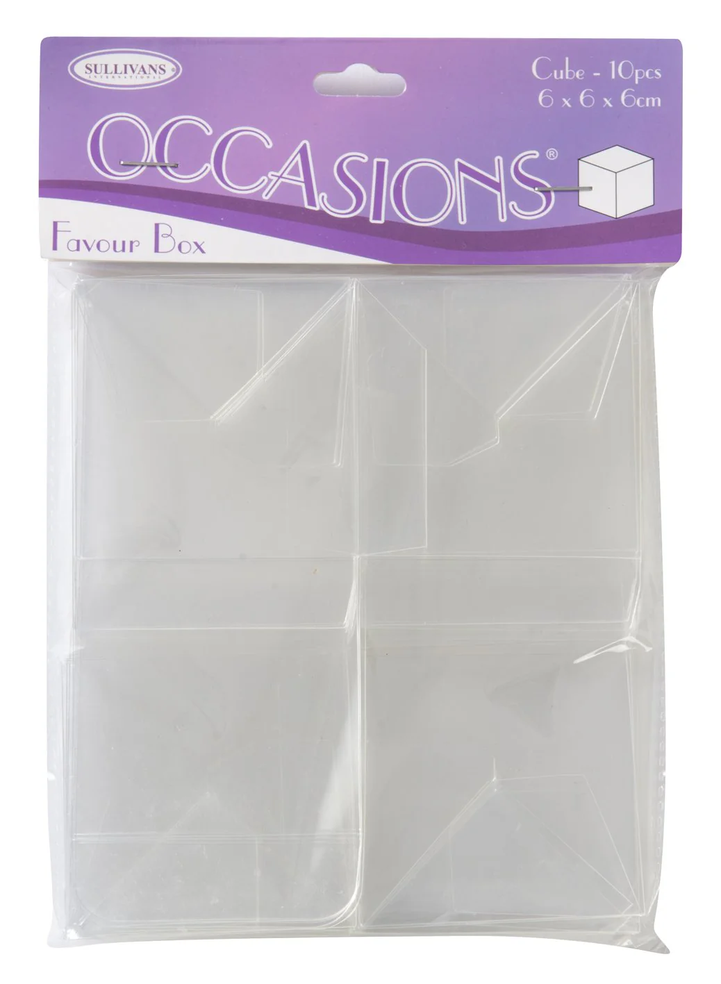 Sullivans Favour Box, Cube Small- 10pc