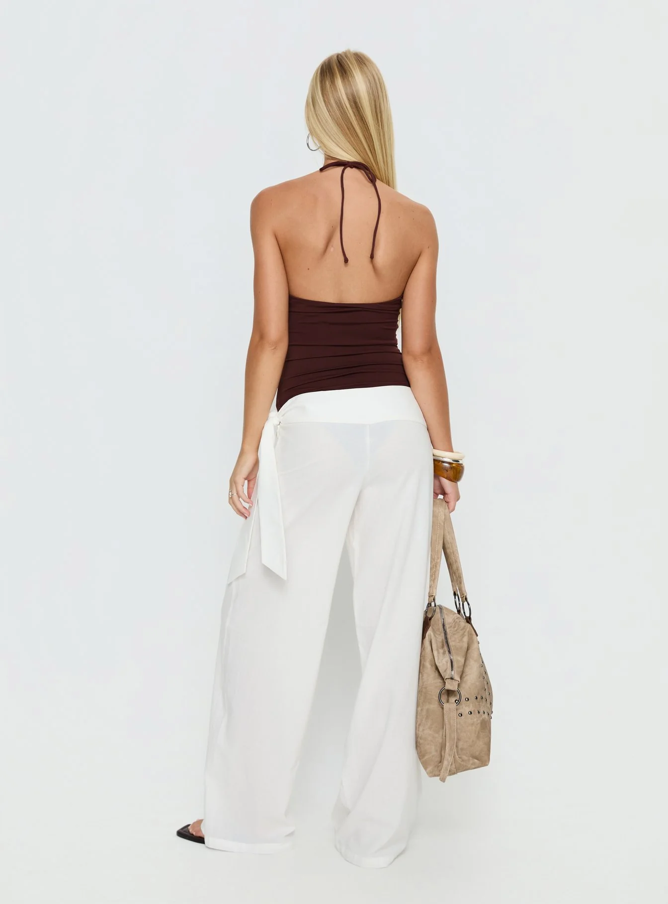 Wave Dancer Tie Pant White