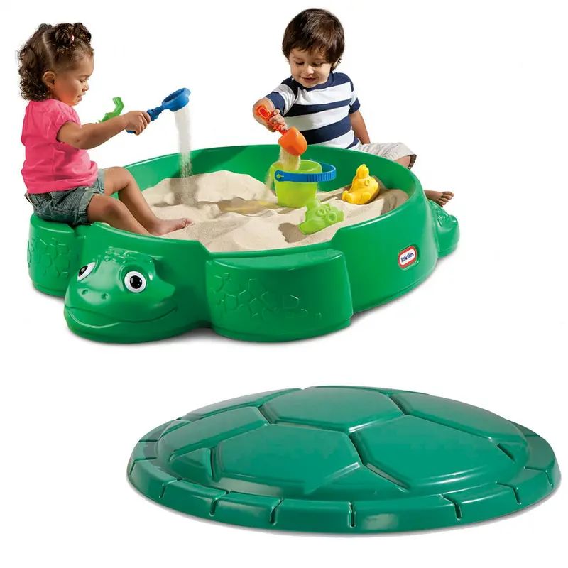 Little Tikes Turtle Sandpit – piaskownica ogrodowa dla dzieci z pokrywką