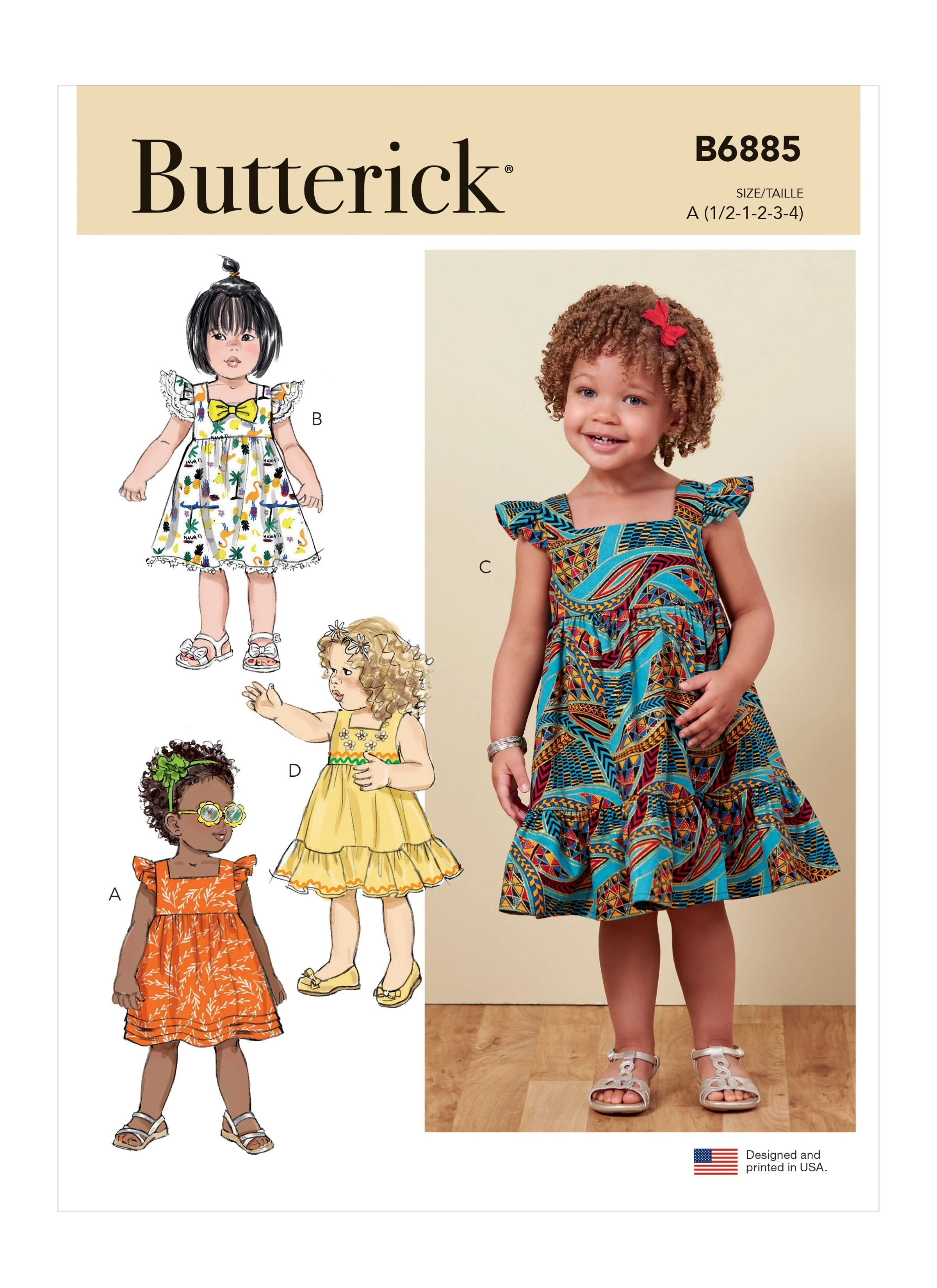 Butterick Pattern B6885 Toddlers