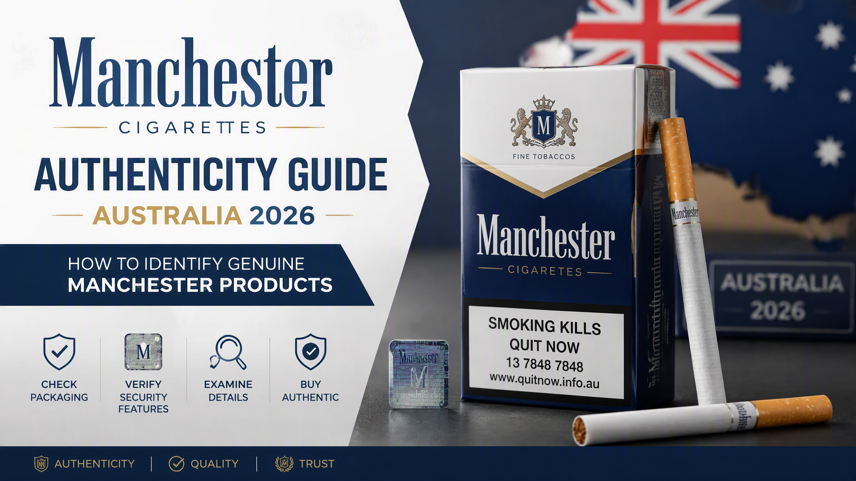 Manchester Cigarettes Authenticity Guide Australia 2026: How to Identify Genuine Manchester Products