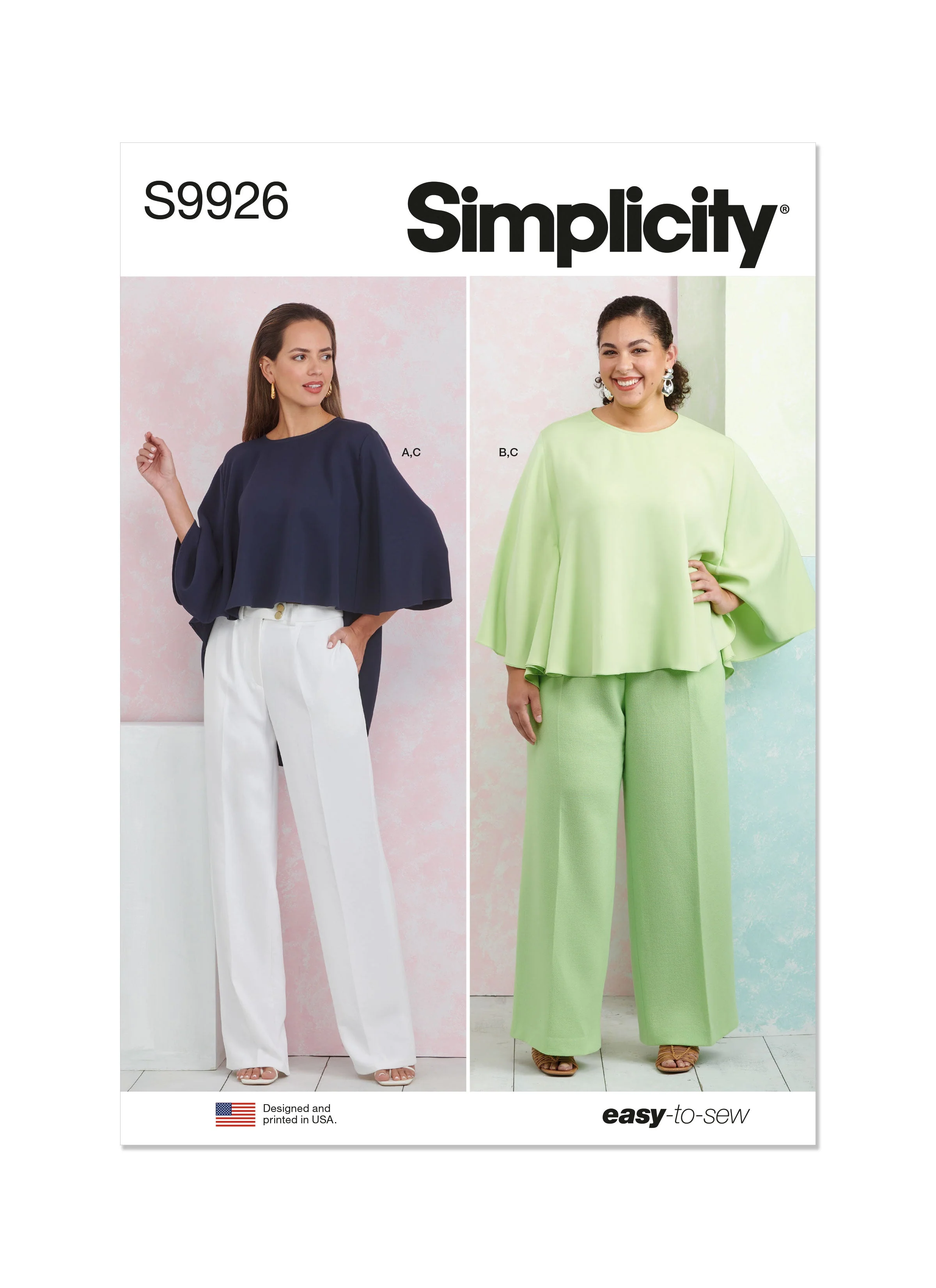 Simplicity Pattern 9926 Misses' and Women's Tops and Pants