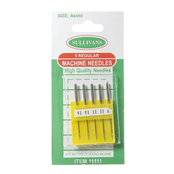 Sullivans Machine Needles, Regular- 9-16