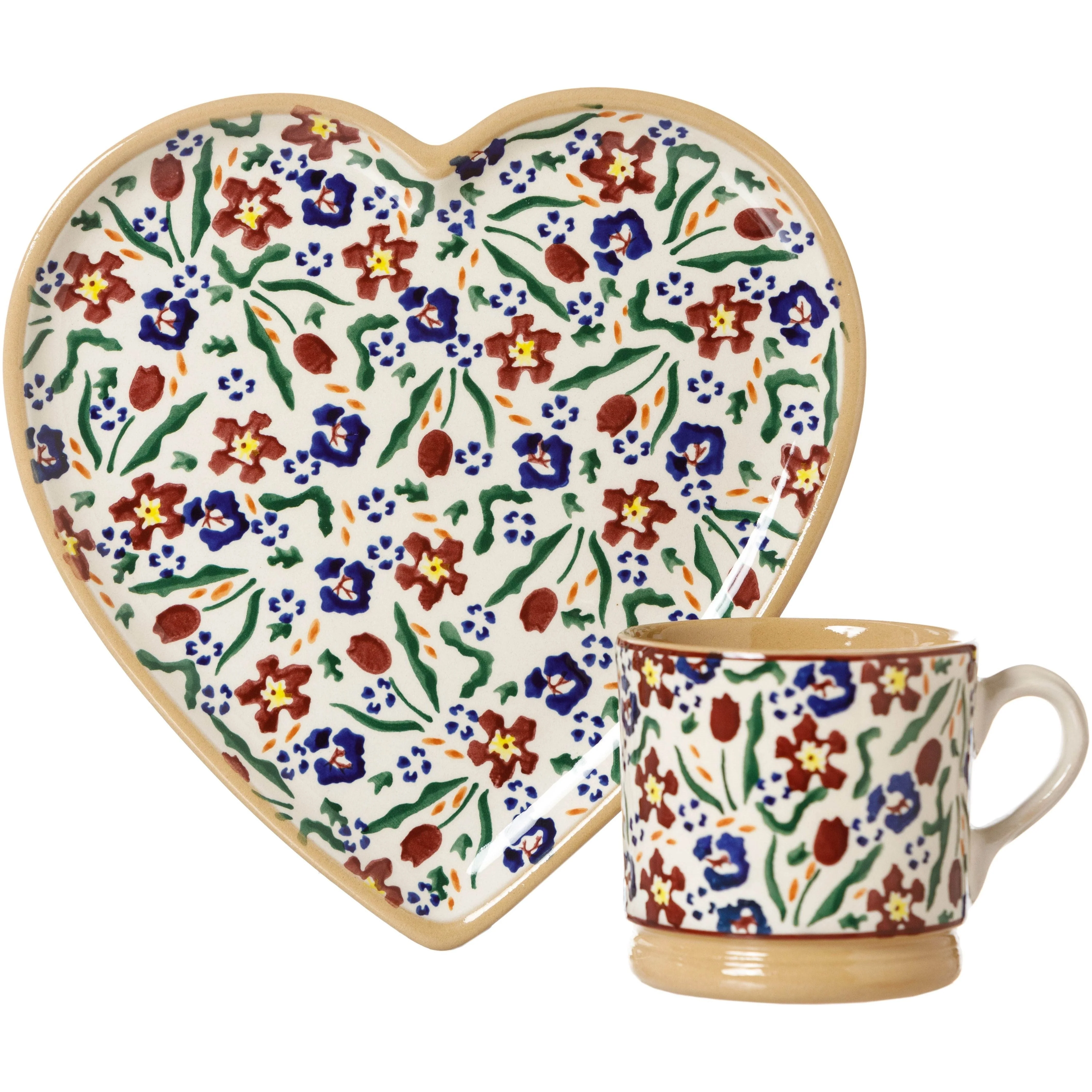 Medium Heart Plate and Small Mug