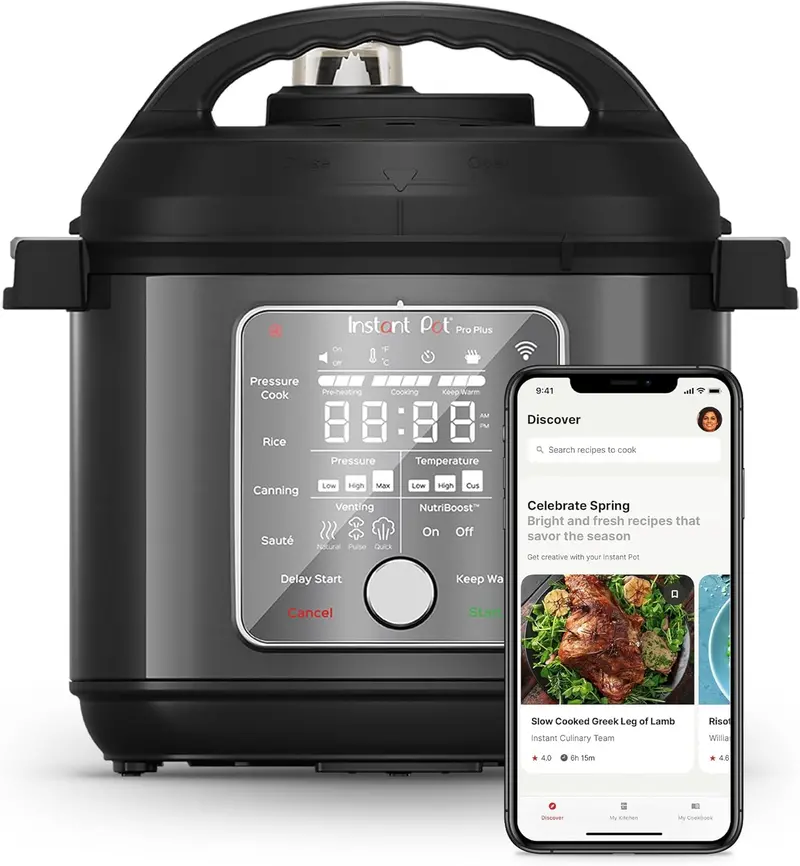 Instant Pot Pro Plus Wi-Fi – inteligentny szybkowar 10 w 1 z pilotem i funkcją woka