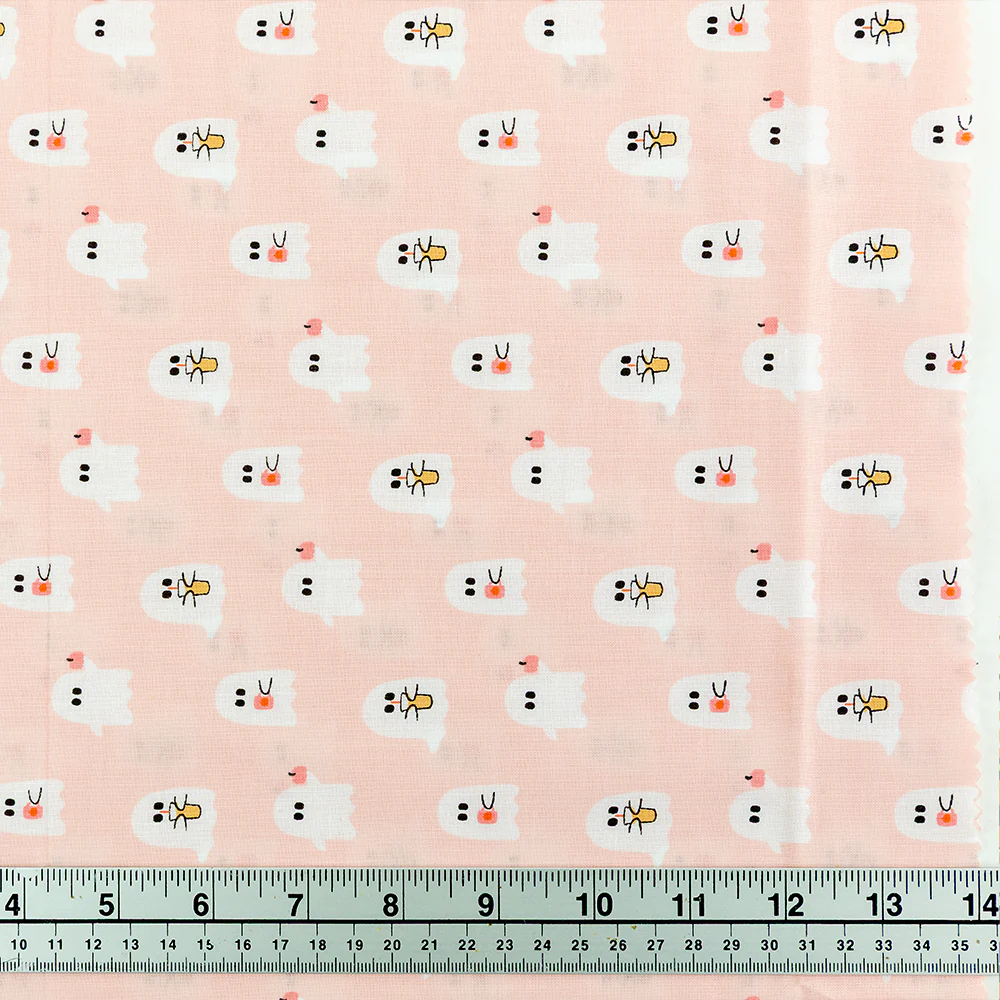 Print Craft & Quilting Fabric, Iced Coffee Ghosts- Width 110cm