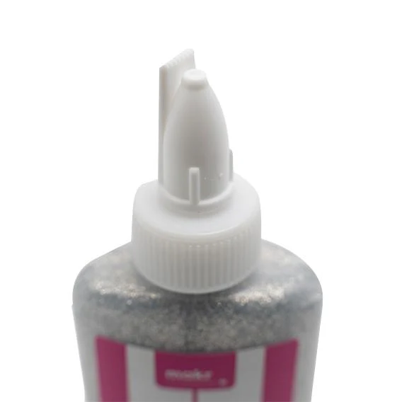 Makr Glitter Glue, Silver- 80ml