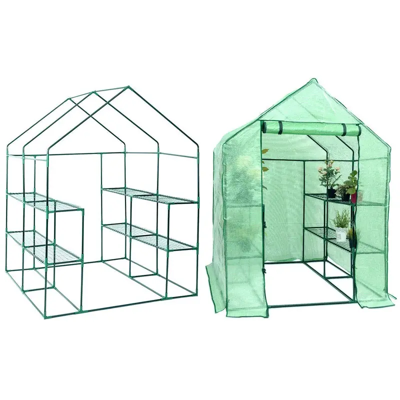 Szafka do uprawy roślin z bezpośrednim dostępem do wewnątrz/na zewnątrz — namiot do uprawy roślin o wymiarach 1,46 m × 1,46 m × 1,95 m