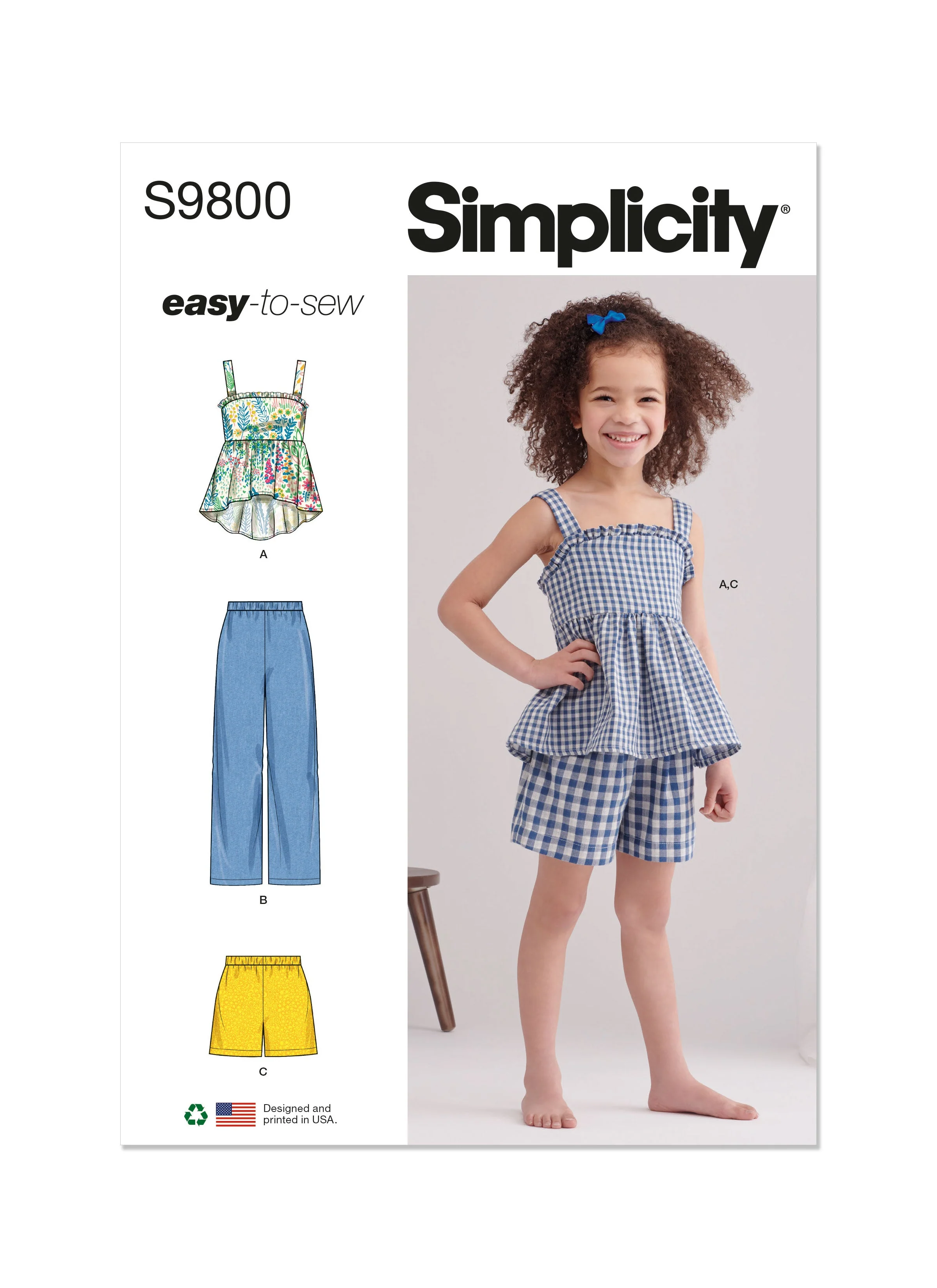 Simplicity Pattern 9800 Children