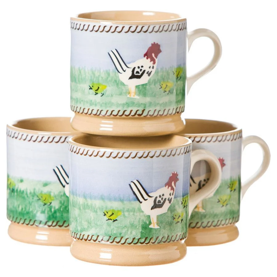 4 Small Mugs
