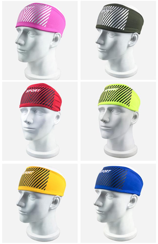 Hair Sweatband Sport Headband Stretch Mens Wrap Elastic Women Workout Headbands for Gym Yoga