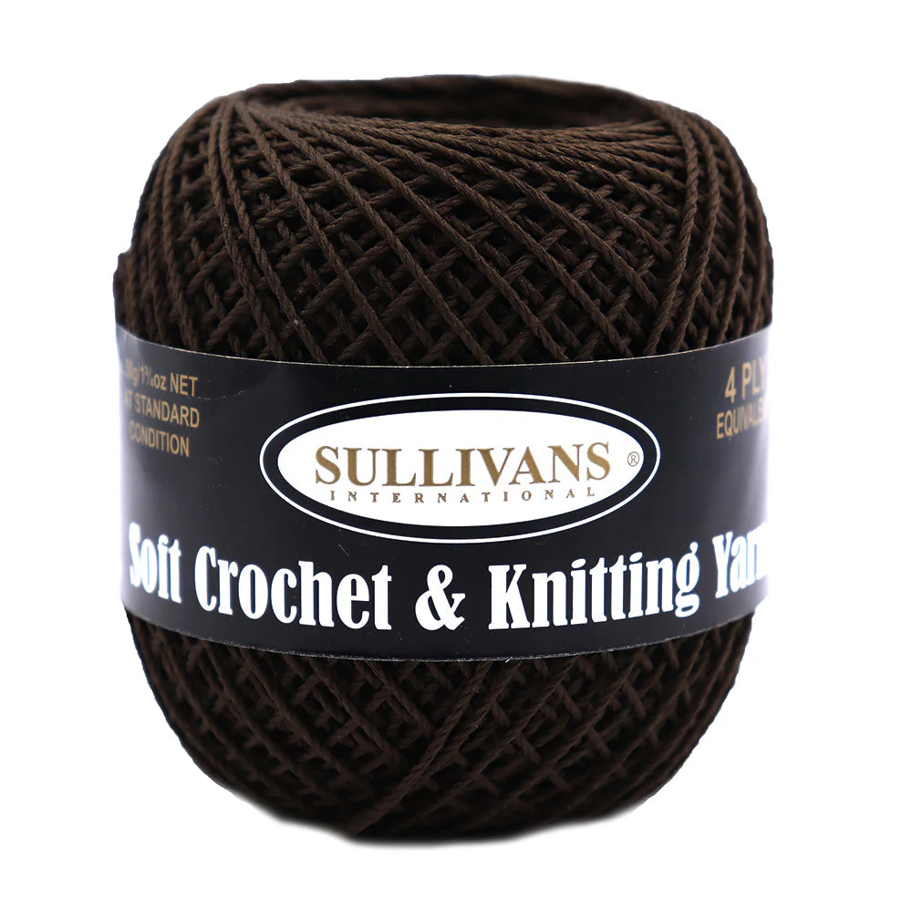 Sullivans Soft 4ply Crochet and Knitting Yarn, 50g Rayon Yarn